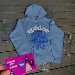 SKY BLUE SP5DER HOODIE